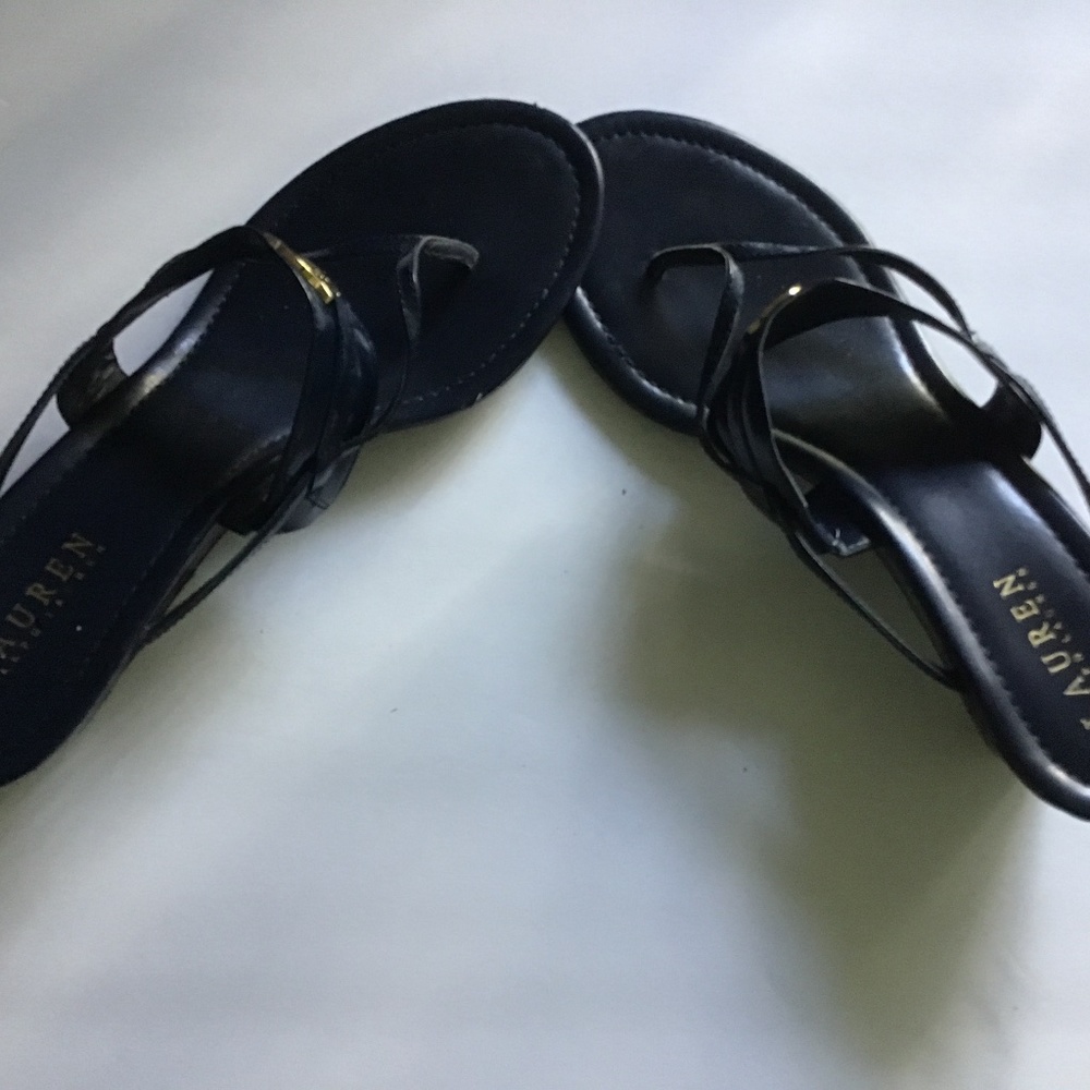 Navy sandals